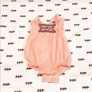 3-6 month bubble boho romper